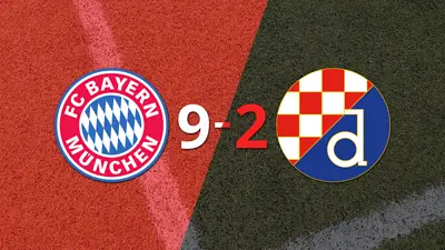 Con cuatro goles de Harry Kane, Bayern Múnich venció 9-2 a Dinamo Zagreb Con cuatro goles de Harry Kane, Bayern Múnich venció 9-2 a Dinamo Zagreb