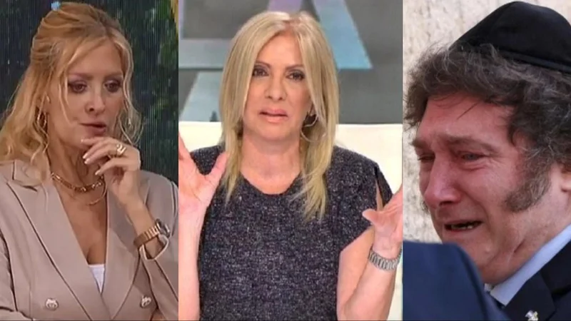 Susana Roccasalvo. Yuyito González. Javier Milei.