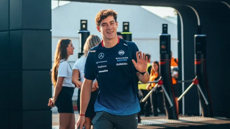 Imagen del piloto argentino Franco Colapinto