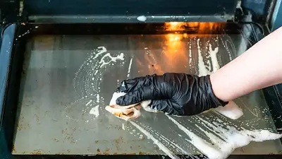 Limpiar vidrio del horno Limpiar vidrio del horno