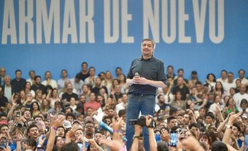 Máximo en un acto a pura interna: canción contra Kicillof y poca referencia a Milei | La cámpora 