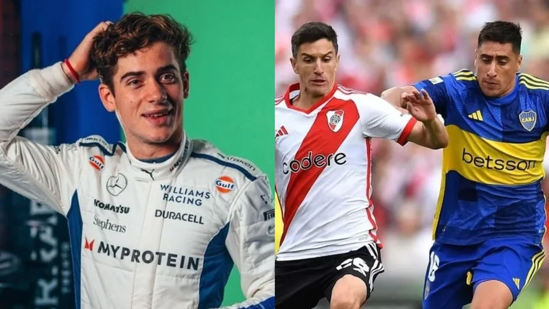 Franco Colapinto, Boca Juniors, River Plate, Fórmula 1.