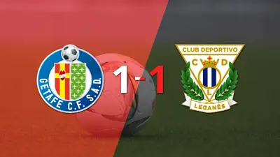 Getafe y Leganés igualaron 1 a 1 Getafe y Leganés igualaron 1 a 1