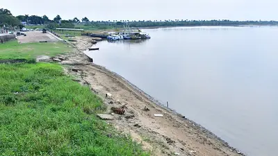 Imagen del Rio Paraguay durante el bajante Imagen del Rio Paraguay durante el bajante