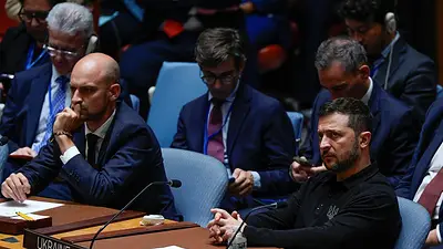 Ucraniano Zelenski pide a la ONU que fuerce a Rusia hacia la paz Ucraniano Zelenski pide a la ONU que fuerce a Rusia hacia la paz