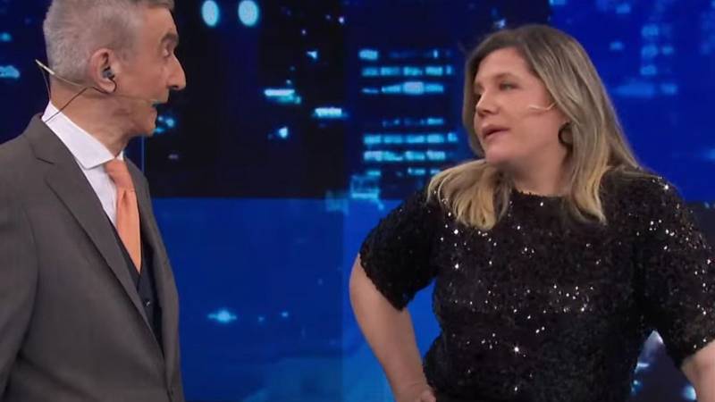 Dominique Metzger y Nelson Castro en Telenoche