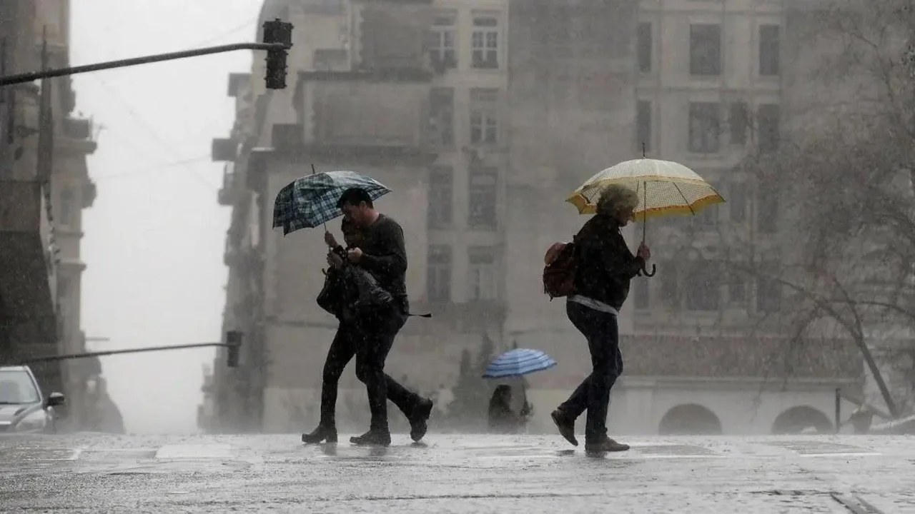 Lluvia en CABA.