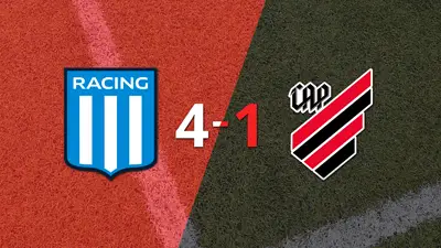 Racing Club dio la nota con una goleada ante Athletico Paranaense y se clasificó Racing Club dio la nota con una goleada ante Athletico Paranaense y se clasificó