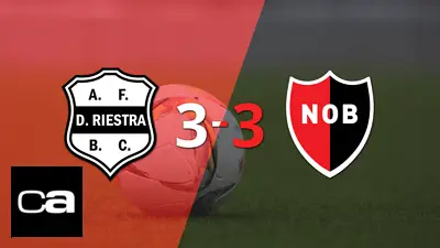 Los dos goles de Mateo Silvetti no evitaron el empate entre Newell`s y Dep. Riestra Los dos goles de Mateo Silvetti no evitaron el empate entre Newell`s y Dep. Riestra