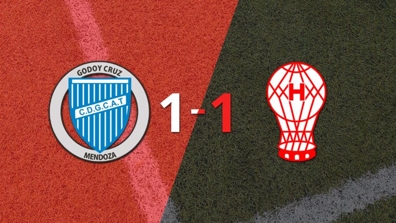 Godoy Cruz no pudo en casa ante Huracán y empataron 1-1