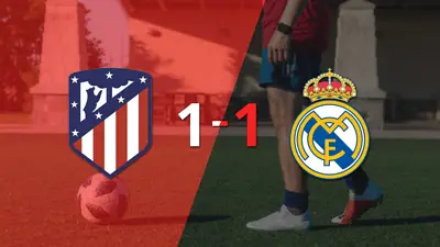Atlético de Madrid y Real Madrid firman tablas con gol agónico en el Derbi de Madrid Atlético de Madrid y Real Madrid firman tablas con gol agónico en el Derbi de Madrid