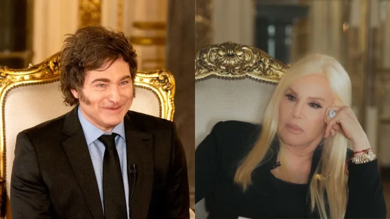 Javier Milei y Susana Giménez