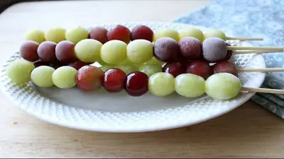 Cómo hacer uvas congeladas. Cómo hacer uvas congeladas.