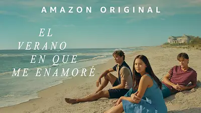 Belly y los hermanos Fisher en la playa. Belly y los hermanos Fisher en la playa.