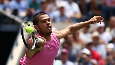 Alcaraz supera a Lehecka y clasifica a semifinales en el Abierto de EEUU Alcaraz supera a Lehecka y clasifica a semifinales en el Abierto de EEUU