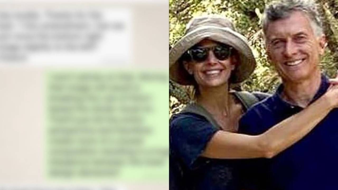 Mauricio Macri chat Juliana Awada