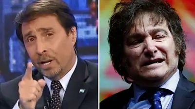 Eduardo Feinmann y Javier Milei Eduardo Feinmann y Javier Milei
