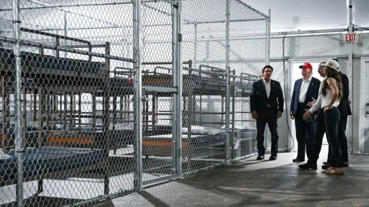 Donald Trump anunció un "Depósito de Deportaciones" en una antigua cárcel de Florida