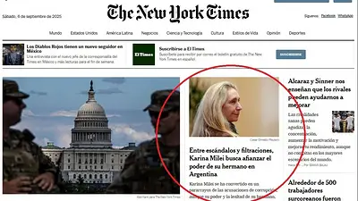 El New York Times publicó un artículo sobre el escándalo de las coimas y el rol de Karina: "Cobraba por reuniones" El New York Times publicó un artículo sobre el escándalo de las coimas y el rol de Karina: "Cobraba por reuniones"
