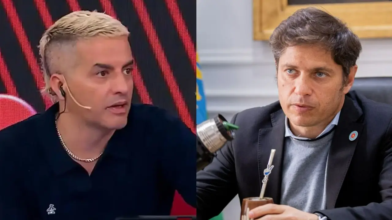 A la izquierda, Ángel de Brito; a la derecha, Áxel Kicillof.