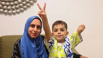 Sin miembros ni seres queridos, los niños de Gaza incian el tratamiento en el extranjero Sin miembros ni seres queridos, los niños de Gaza incian el tratamiento en el extranjero