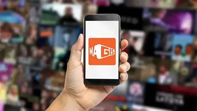 mano sostiene teléfono con logo de magis tv mano sostiene teléfono con logo de magis tv