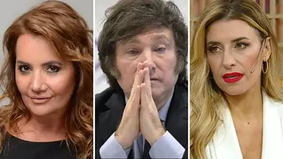 Nancy Pazos, Javier Milei y Mariana Brey Nancy Pazos, Javier Milei y Mariana Brey