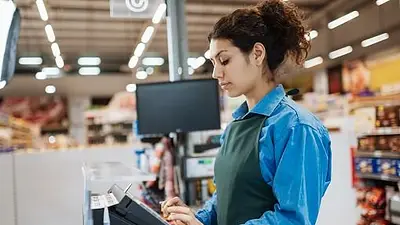 Empleado de comercio. Empleado de comercio.