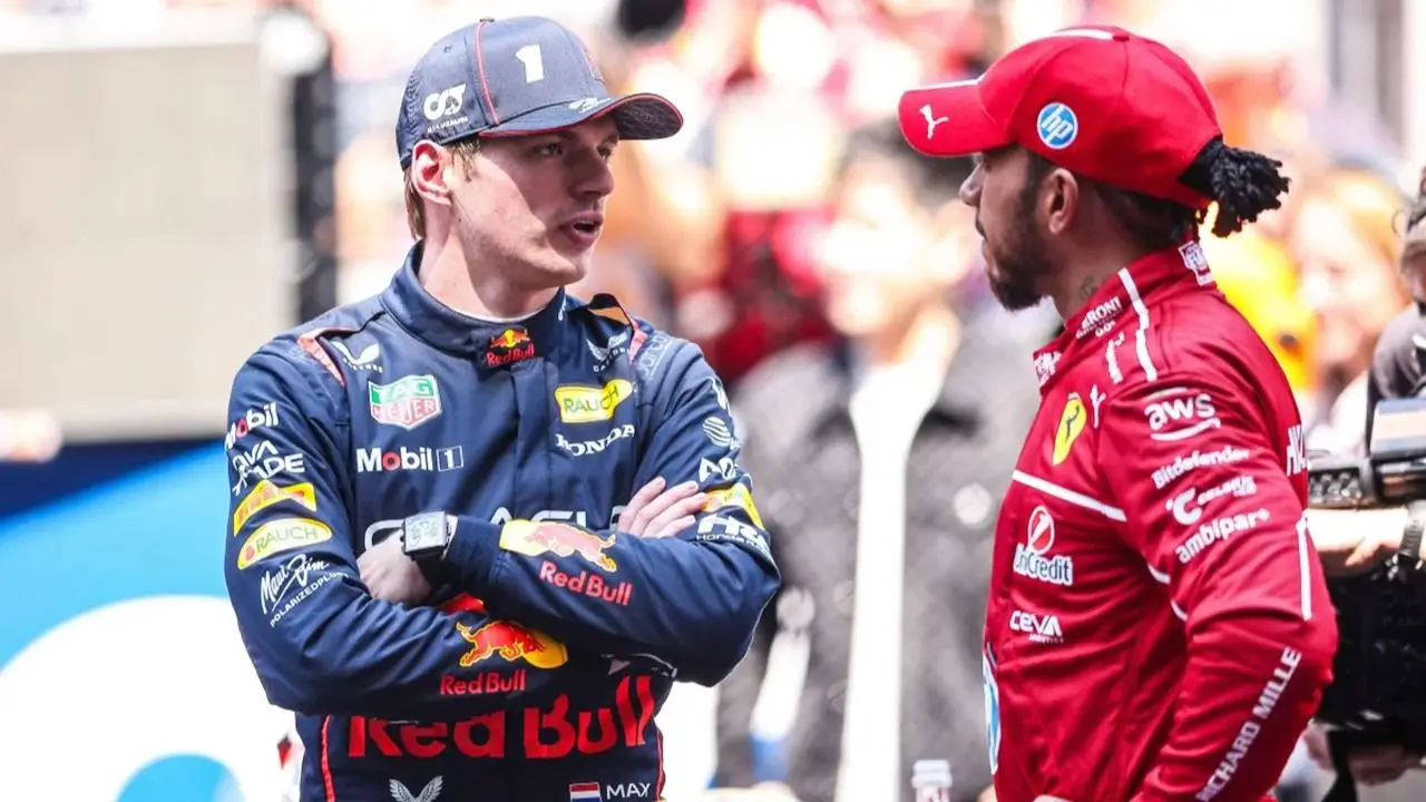 Max Verstappen y Lewis Hamilton
