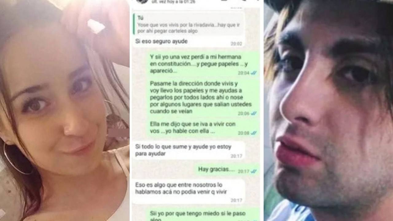 "Aca no se quedaba, yo estoy para ayudar": los estremecedores chats del femicida de Pilar