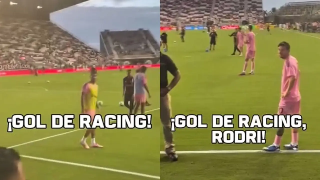 "¡Gol de Racing, Rodri!": las reacciones virales de De Paul y Lionel Messi en Inter Miami
