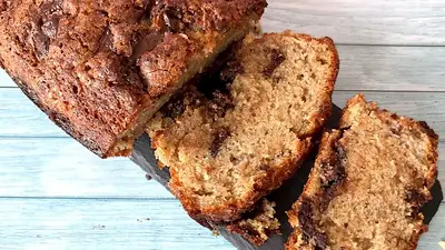 Budín de banana. Budín de banana.