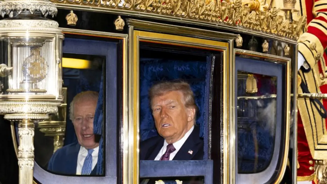 Reino Unido recibe a Trump con pompa real en una histórica visita de Estado