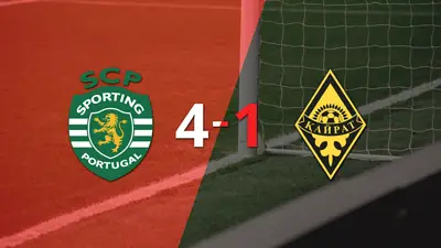Kairat Almaty cayó ante Sporting Lisboa con dos goles de Francisco Trincão Kairat Almaty cayó ante Sporting Lisboa con dos goles de Francisco Trincão