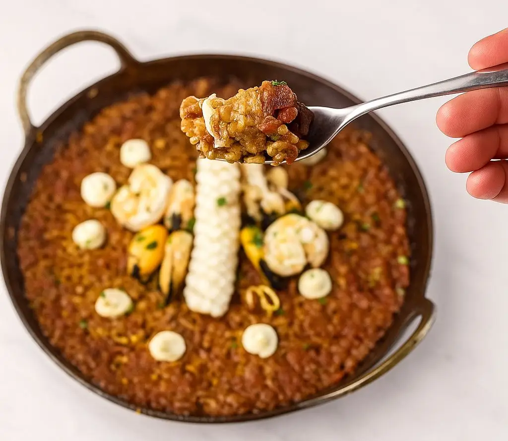 Paella española.