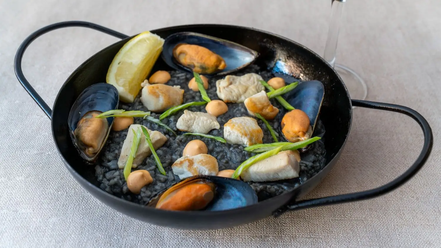 Paella española.