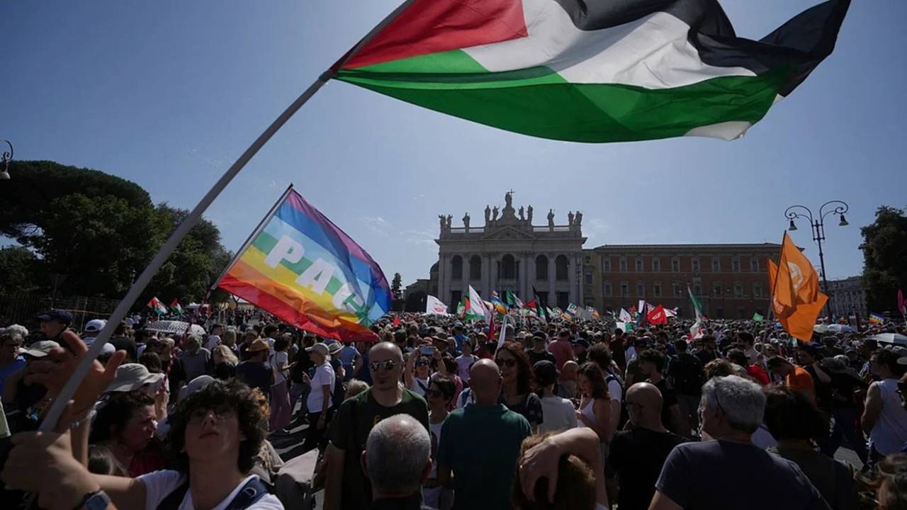 Trabajadores italianos llamaron a huelga general contra Meloni y exigieron el cese de cooperación con Israel