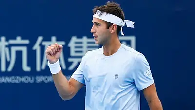 Tenis, Tomás Etcheverry, ATP 250 de Hangzhou. Tenis, Tomás Etcheverry, ATP 250 de Hangzhou.