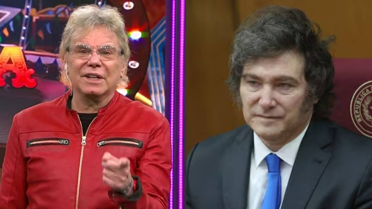 A la izquierda, Beto Casella; a la derecha, Javier Milei.