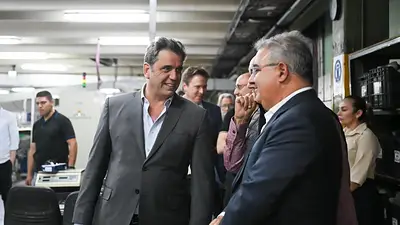 Con eje en industria y minería, se reunieron Catalán y Jalil Con eje en industria y minería, se reunieron Catalán y Jalil