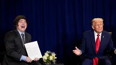 Milei le agradeció a Trump el salvataje financiero: "Valoro la amistad con Estados Unidos" Milei le agradeció a Trump el salvataje financiero: "Valoro la amistad con Estados Unidos"