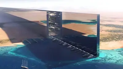 Mueven montañas para construir una ciudad futurista de 170 km que será vanguardia Mueven montañas para construir una ciudad futurista de 170 km que será vanguardia