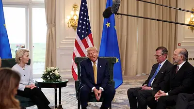Casi la mitad de las empresas de EEUU en Europa prevé un decive de lazos económicos, según una encuesta Casi la mitad de las empresas de EEUU en Europa prevé un decive de lazos económicos, según una encuesta