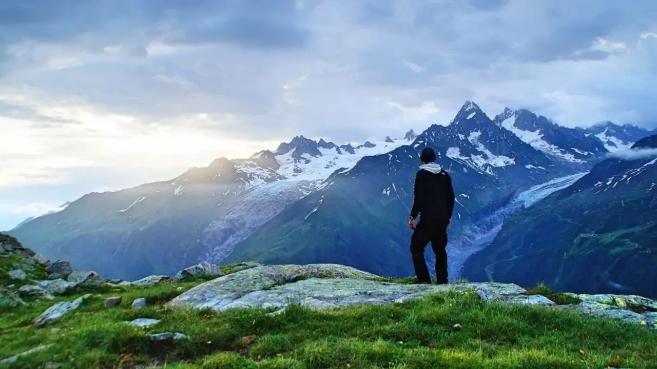 Hombre en la montaña