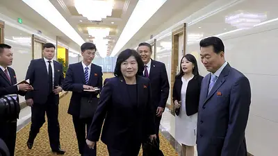 Los ministros de Exteriores de Corea del Norte y China se reúnen en Pekín Los ministros de Exteriores de Corea del Norte y China se reúnen en Pekín