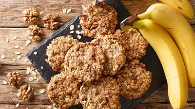 Receta sin azúcar y sin harina: galletitas de banana y avena, sabrosas y saludables para acompañar el mate Receta sin azúcar y sin harina: galletitas de banana y avena, sabrosas y saludables para acompañar el mate