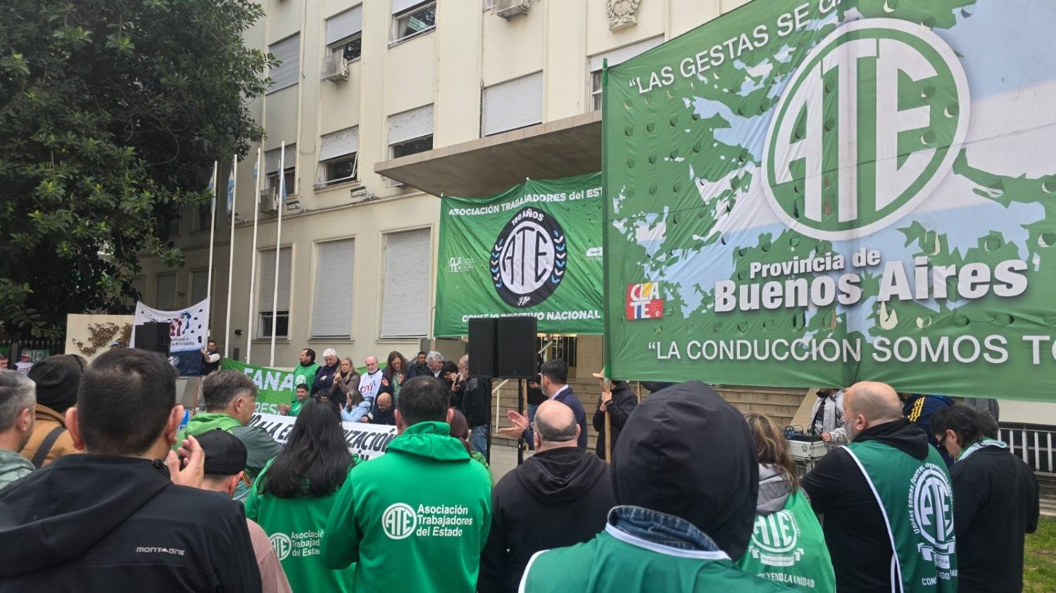ATE protestó en Fabricaciones Militares para rechazar su intento de privatización