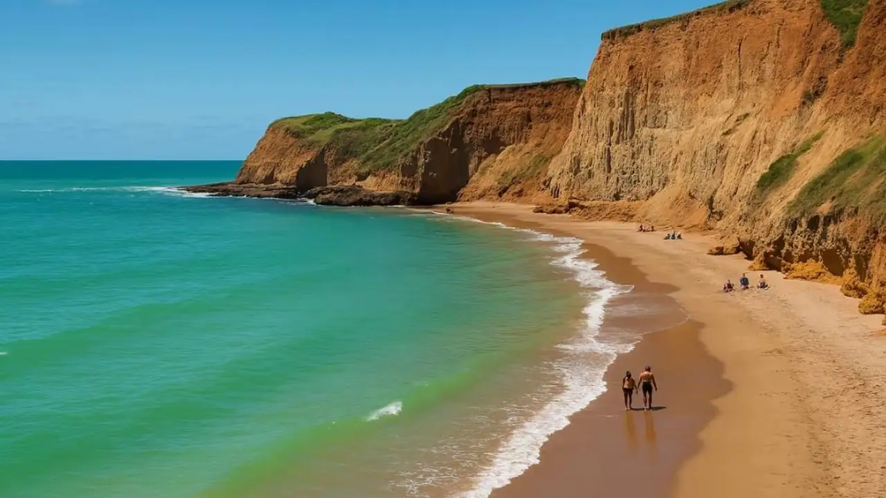 Dónde queda Playa de la Virgen, la playa escondida con acantilados gigantes cerca de Mar del Plata