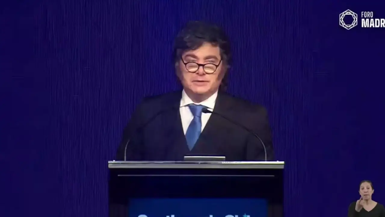 Javier Milei, Chile, Pedro Sánchez, España, Foro Madrid, Santiago de Chile.