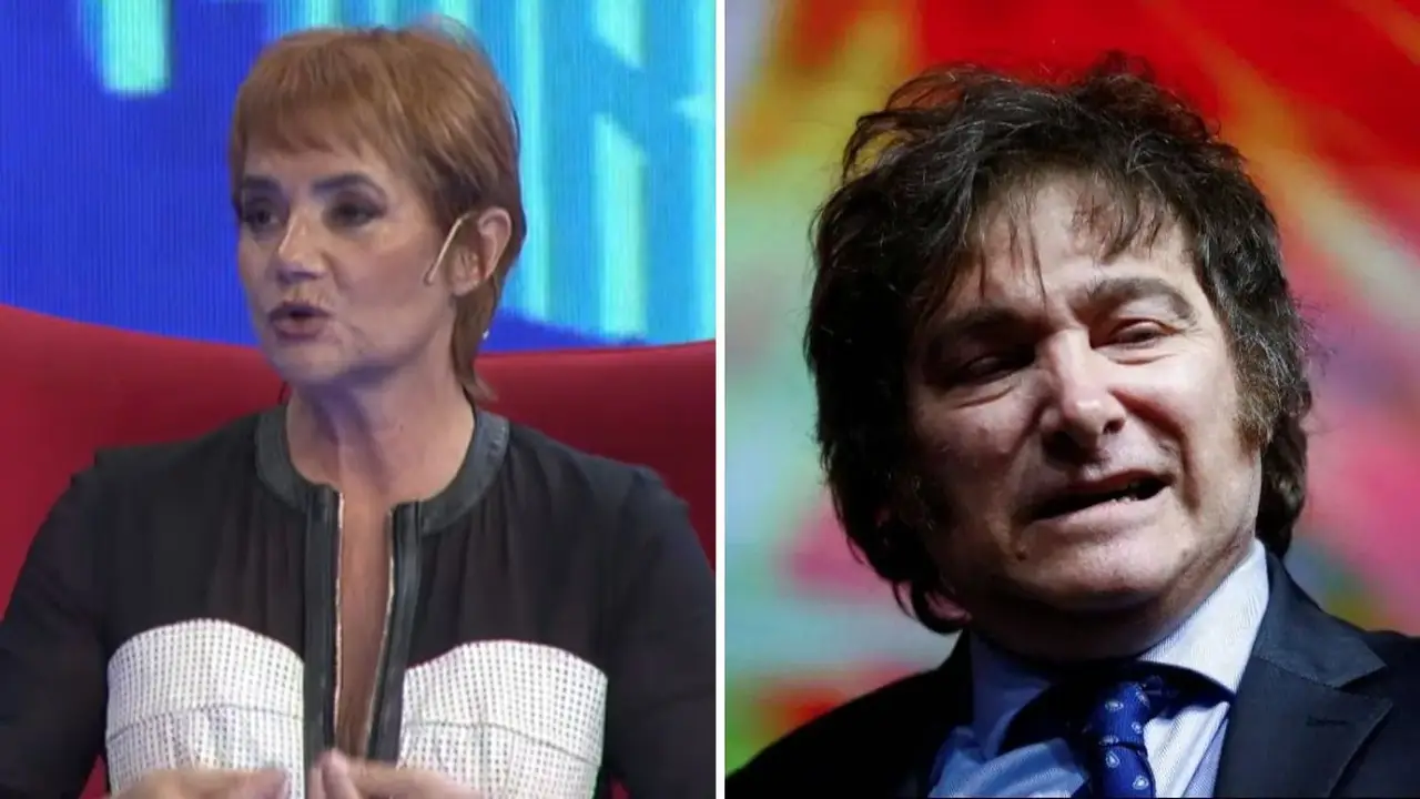 Nancy Pazos y Javier Milei